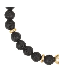 4.006.01 Black Lava Beads 6mm