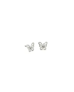 Silver Butterfly Stud Earrings in zamak - Designer Jewelry