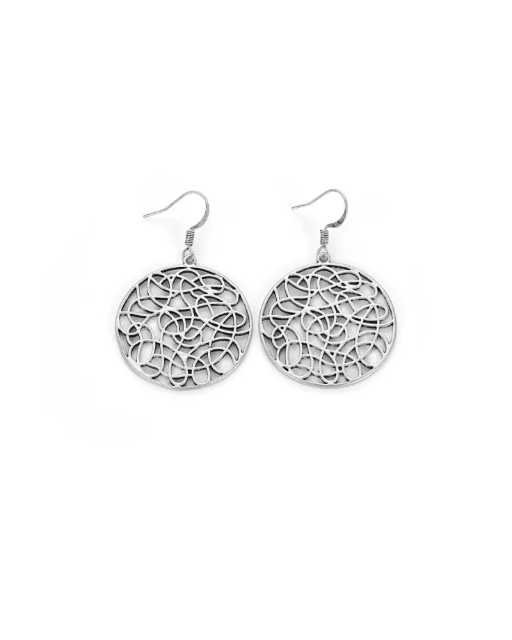 Interwoven Round Earrings - Timeless Elegance