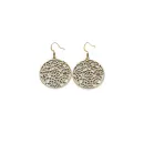 Interwoven Round Gold Earrings - Timeless Elegance