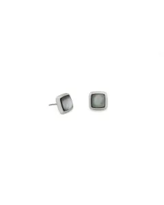 Small Square Mother of Pearl Earrings - Modern Elegance