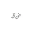 Rectangular Mother of Pearl Earrings - Antique Elegance