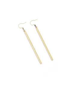 Gold Earrings, 7cm - Modern Elegance