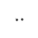 Round Black Studs - Modern Elegance