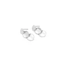 Silver Triple Disc Earrings - Best Seller
