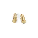 Matte Gold Triple Disc Earrings - Best Seller