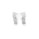 Silver Oval Drop Earrings - Modern Elegance
