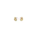Golden Disc Stud Earrings – Elegant Designer Jewelry
