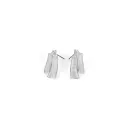 Textured Earrings - Matte White Finish and Texture