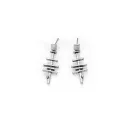 Silver-Plated Earrings - Minimalist Design Japanese Style