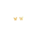 Golden Butterfly Stud Earrings in zamak - Designer Jewelry