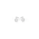 Matte White Earrings - Elegant Design